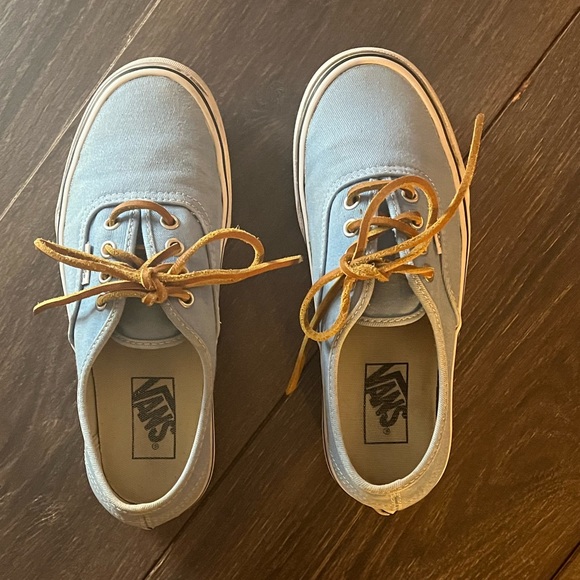 VANS Porcelain & True White Brushed Twill Sneakers X Size : 5.5//M - 7//W - Picture 4 of 9